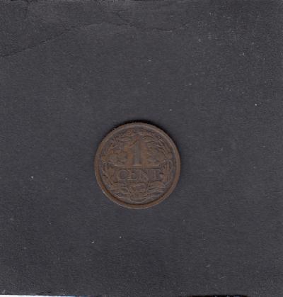 Beschrijving: 1 Cent WILHELMINA 